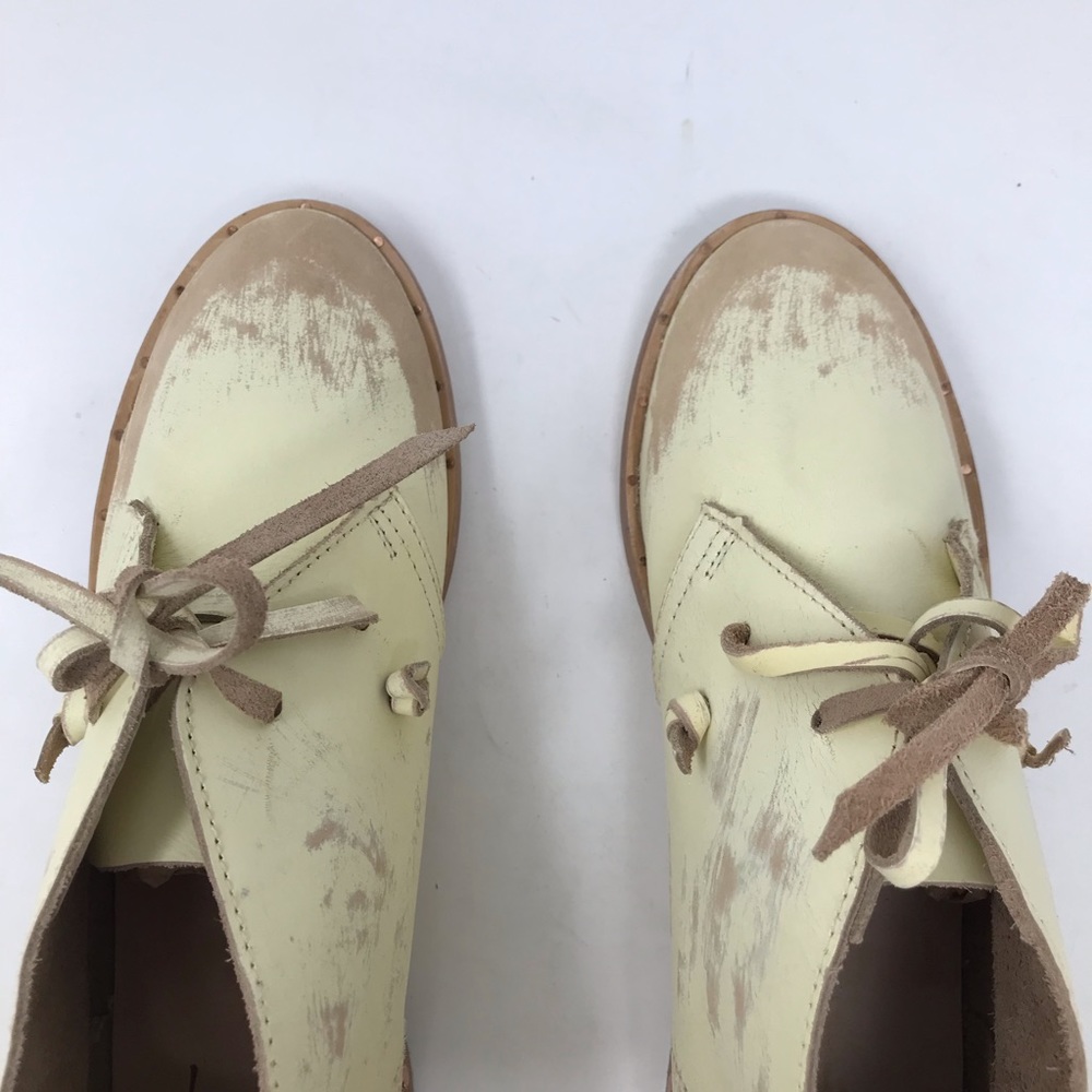 Beek Two Birds Bunting Chukka Booties Boots Handmade Leather Sanded White 8 new - Picture 5 of 15